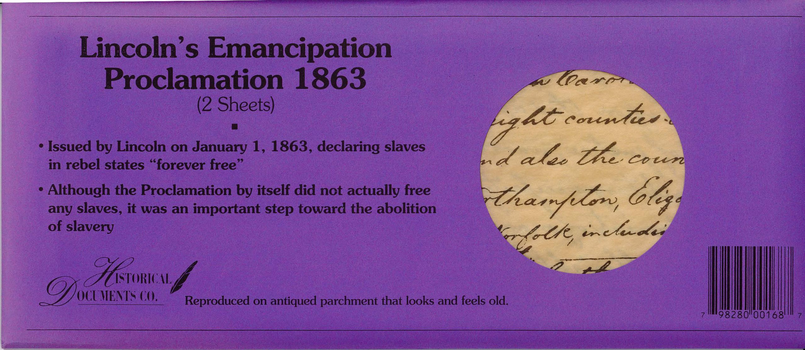 Documents- Lincoln’s Emancipation Proclamation 1863