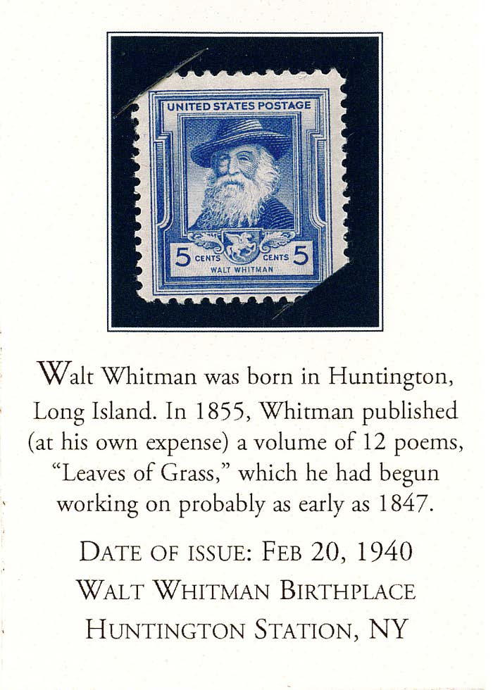 Stamp- Walt Whitman 1940